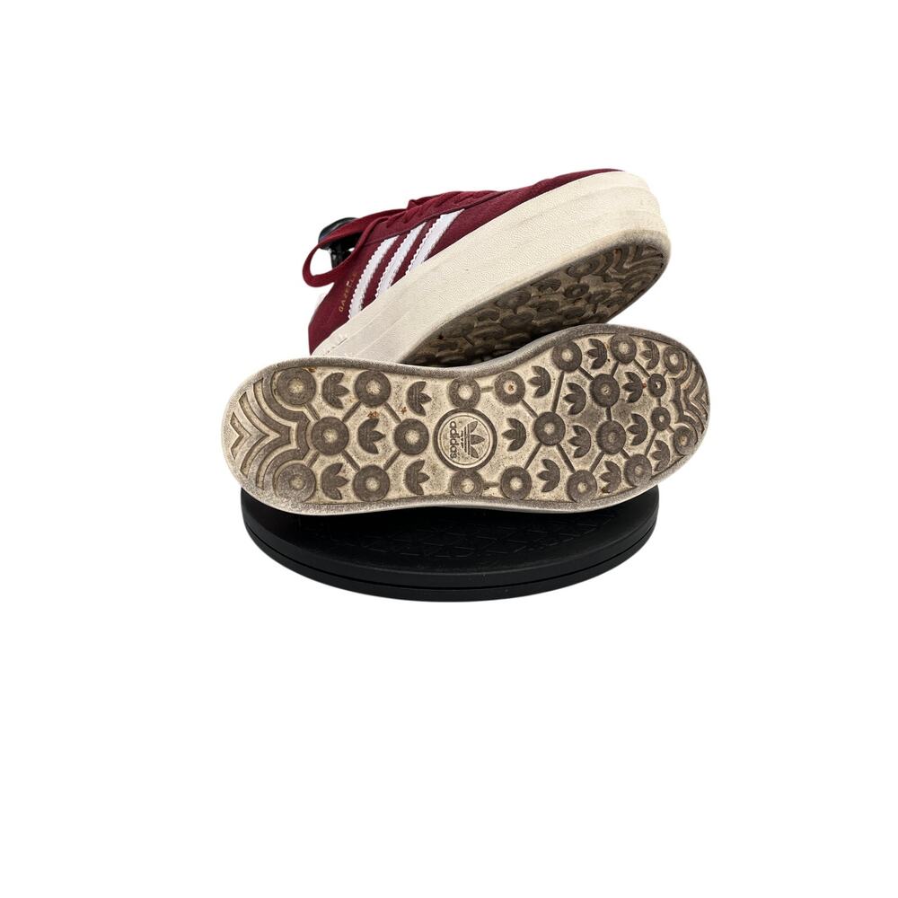 Womens adidas Gazelle Bold Shadow Red Platform Sneakers Size 7.5 Burgundy White - Picture 5 of 6